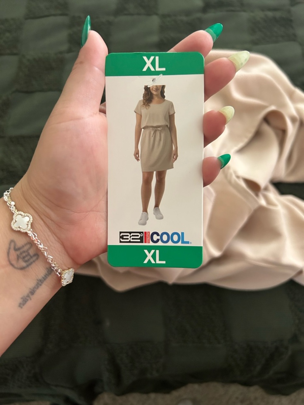 32 Degrees Cool XL Beige T-Shirt Dress